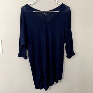 tresics rayon spandex shirt casual comfortable v-neck lightweight top delicate